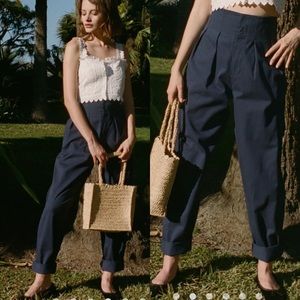 DÔEN Louvre Pant in Adriatic blue